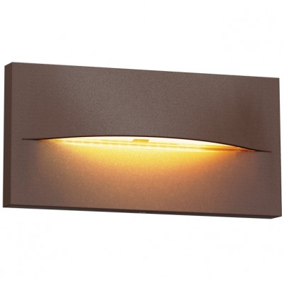 Φωτιστικό Επίτοιχο LED 4W 230V 240lm 3000K Θερμό Φως Αλουμινίου Σκουριά IP65 17-03688-4